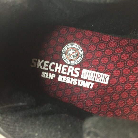 Skechers Womens Black Work Safety Shoes sz 8.5 US SN76340 Slip Resistant NWOB - Picture 2 of 12